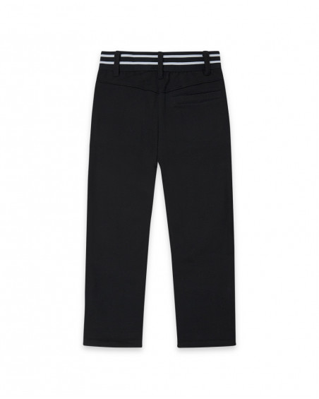 Pantalon en peluche lacets fille noir wild soul Pantalon en peluche lacets fille noir wild soul
