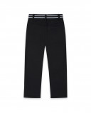 Pantalon en peluche lacets fille noir wild soul Pantalon en peluche lacets fille noir wild soul