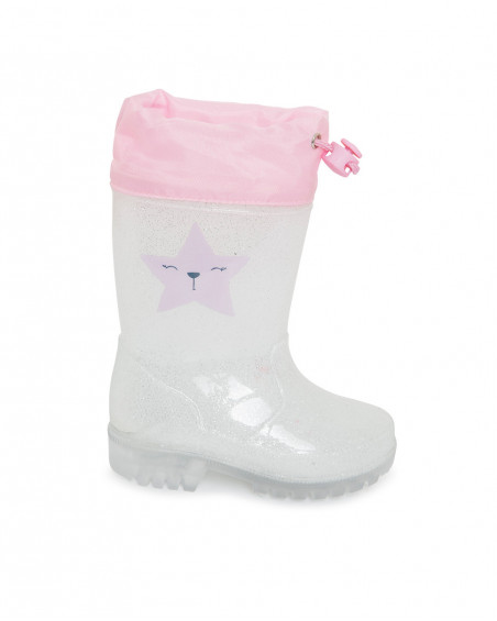 Bottes de pluie lumière étoile fille bleues glaciar Bottes de pluie lumière étoile fille bleues glaciar
