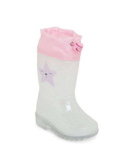 Bottes de pluie lumière étoile fille bleues glaciar Bottes de pluie lumière étoile fille bleues glaciar