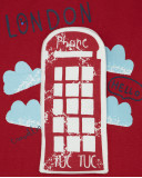 Tee-shirt en jersey imprimée garçon rouge hello london Tee-shirt en jersey imprimée garçon rouge hello london