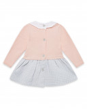 Robe en tricot et jersey étoile fille rose luna llena Robe en tricot et jersey étoile fille rose luna llena