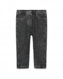 Jeggings en coton molletonné effet denim garçon gris basicos Jeggings en coton molletonné effet denim garçon gris basicos