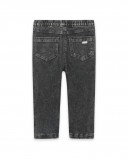 Jeggings en coton molletonné effet denim garçon gris basicos Jeggings en coton molletonné effet denim garçon gris basicos