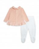 Ensemble velours long avec pieds fille rose luna llena Ensemble velours long avec pieds fille rose luna llena