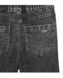 Jeggings en coton molletonné effet denim fille gris basicos baby Jeggings en coton molletonné effet denim fille gris basicos baby
