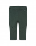 Leggings en coton molletonné coeurs fille verts highlands Leggings en coton molletonné coeurs fille verts highlands