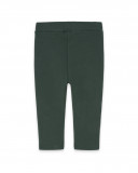 Leggings en coton molletonné coeurs fille verts highlands Leggings en coton molletonné coeurs fille verts highlands