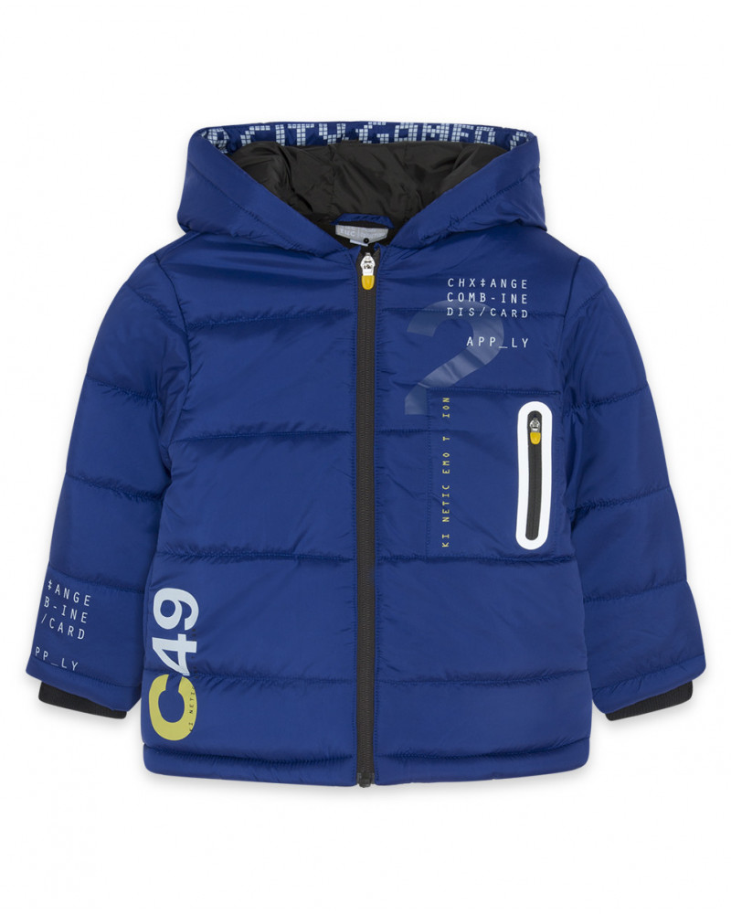 Parka tissus technique avec capuche fille bleue dance muse