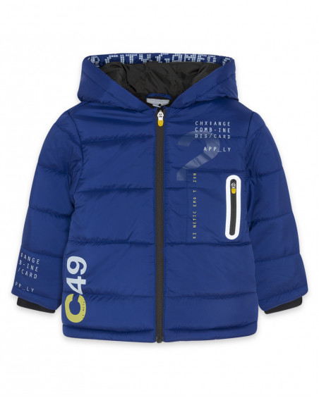 Parka tissus technique avec capuche fille bleue dance muse Parka tissus technique avec capuche fille bleue dance muse