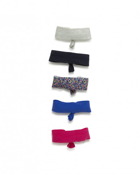 Set élastique cheveux noeud fille gris best friends 4ever Set élastique cheveux noeud fille gris best friends 4ever
