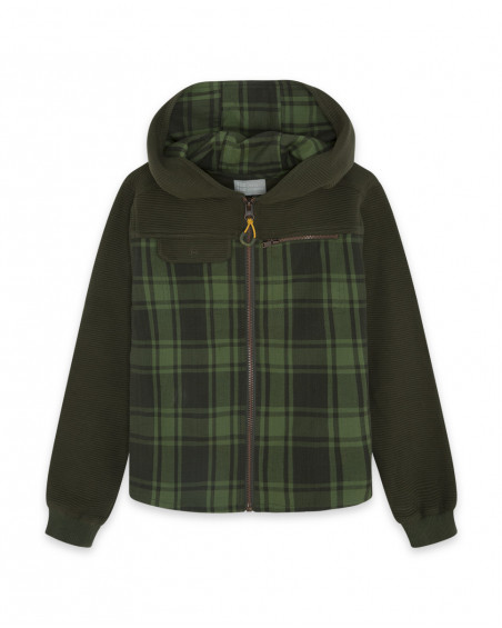 Chemise flanelle à carreaux garçon vertes northern whales