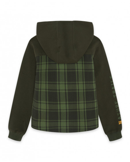 Chemise flanelle à carreaux garçon vertes northern whales