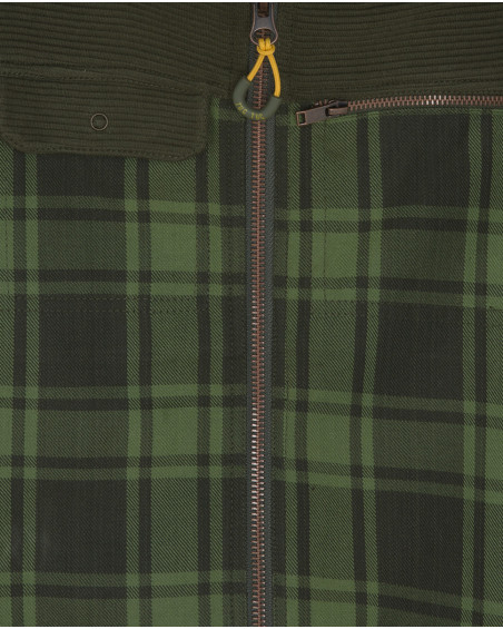 Chemise flanelle à carreaux garçon vertes northern whales