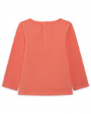 Tee-shirt en jersey imprimée fille rouge color hikers Tee-shirt en jersey imprimée fille rouge color hikers