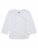 Tee-shirt en jersey éléphant garçon blanc city gamer Tee-shirt en jersey éléphant garçon blanc city gamer