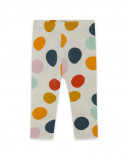 Leggings en jersey points fille beige basicos kids Leggings en jersey points fille beige basicos kids
