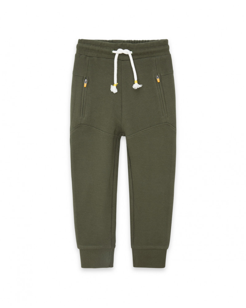 Pantalon en peluche jogging fille vert dance muse