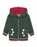 Sweat-shirt capuche en peluche avec fermeture éclair garçon Sweat-shirt capuche en peluche avec fermeture éclair garçon