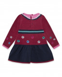 Robe en tricot fleurs fille rose kyoto girls Robe en tricot fleurs fille rose kyoto girls