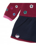 Robe en tricot fleurs fille rose kyoto girls Robe en tricot fleurs fille rose kyoto girls