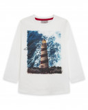Tee-shirt en jersey imprimée fille blanc wild soul Tee-shirt en jersey imprimée fille blanc wild soul