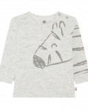 Tee-shirt en jersey zèbre garçon gris city gamer Tee-shirt en jersey zèbre garçon gris city gamer