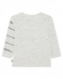 Tee-shirt en jersey zèbre garçon gris city gamer Tee-shirt en jersey zèbre garçon gris city gamer