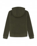 Sweat-shirt capuche en peluche avec fermeture éclair fille vert Sweat-shirt capuche en peluche avec fermeture éclair fille vert
