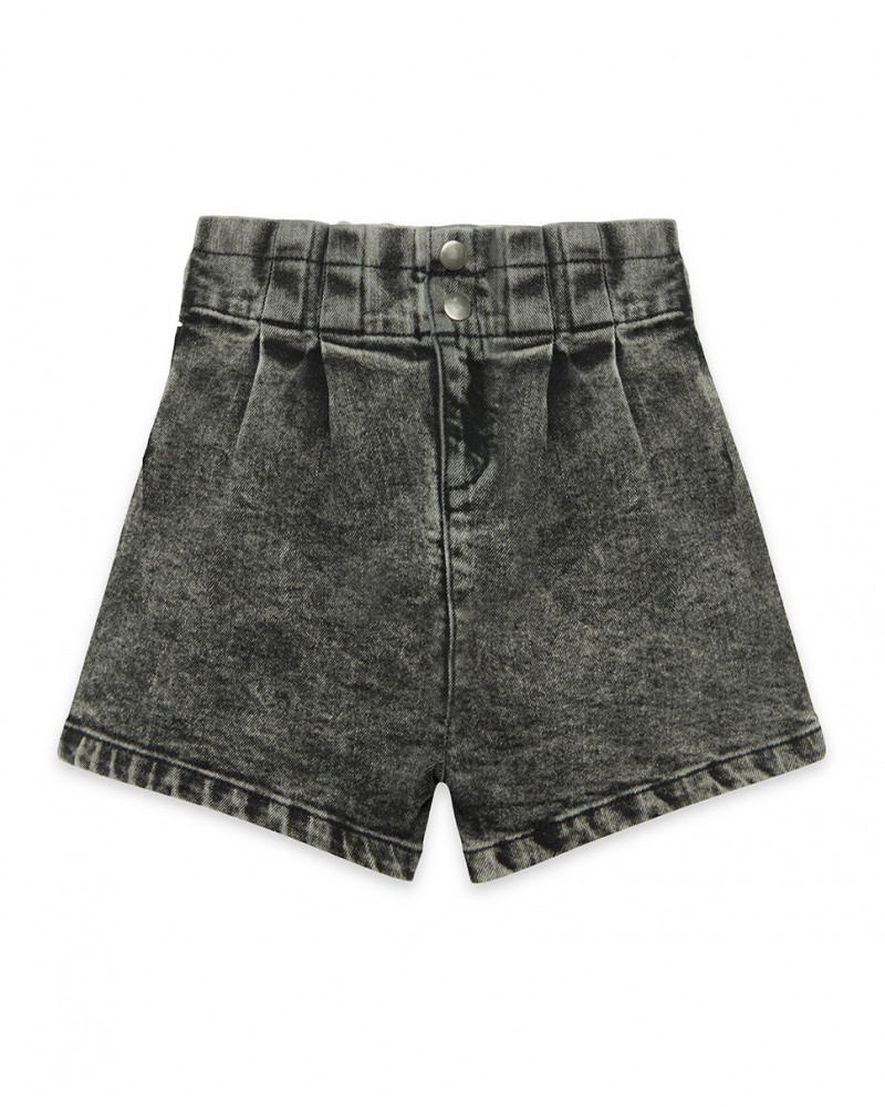 Short en jeans boutons garçon noir northern whales
