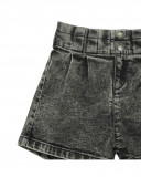 Short en jeans boutons garçon noir northern whales Short en jeans boutons garçon noir northern whales