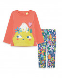 T-shirt et leggings en jersey imprimé fille rouge color hikers T-shirt et leggings en jersey imprimé fille rouge color hikers