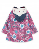 Gabardine avec capuche fille rose kyoto girls Gabardine avec capuche fille rose kyoto girls