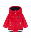 Parka matelassée avec capuche garçon rouge hello london Parka matelassée avec capuche garçon rouge hello london