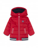 Parka matelassée avec capuche garçon rouge hello london Parka matelassée avec capuche garçon rouge hello london