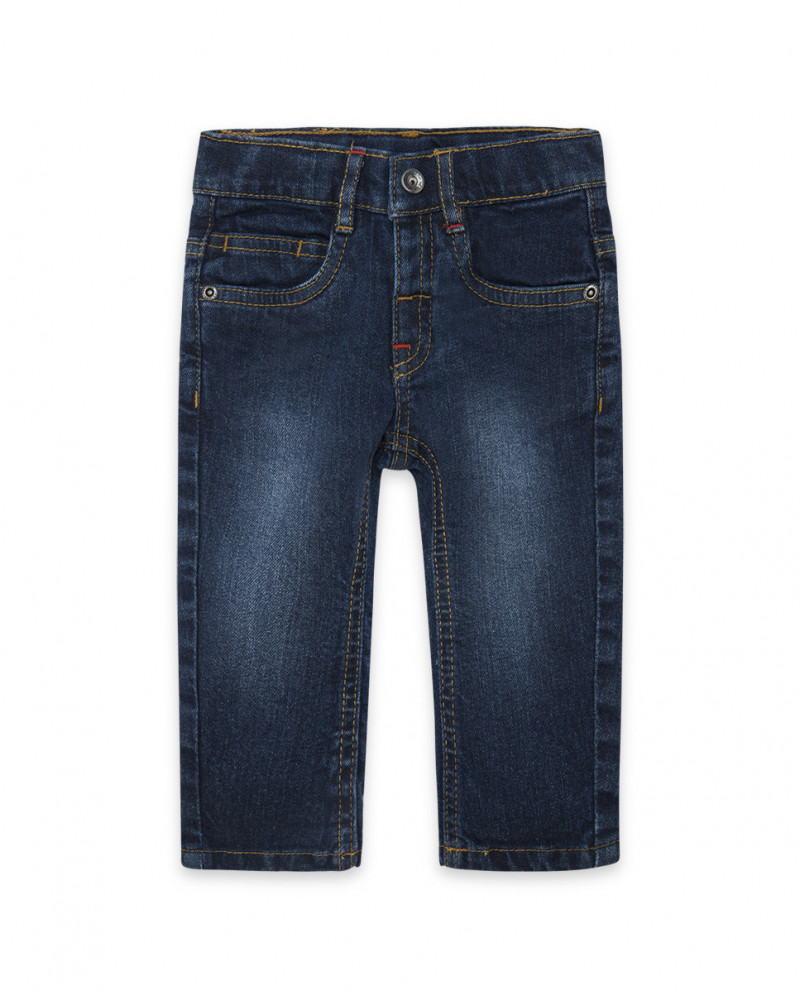 Pantalon en jeans à l'aspect usé garçon bleu mountain