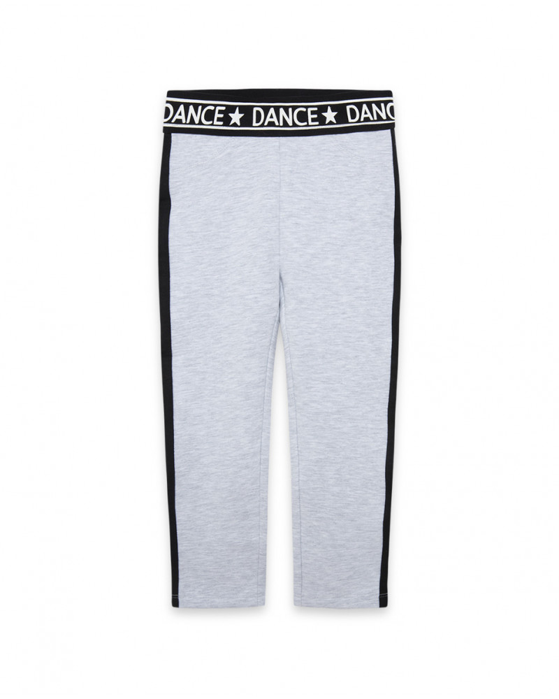 Leggings en jersey à rayures latérales garçon gris northern