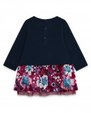 Robe combiné imprimé fille bleue kyoto girls Robe combiné imprimé fille bleue kyoto girls