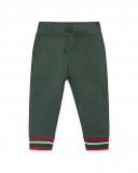 Pantalon en peluche lacets garçon vert highlands Pantalon en peluche lacets garçon vert highlands