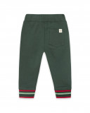 Pantalon en peluche lacets garçon vert highlands Pantalon en peluche lacets garçon vert highlands