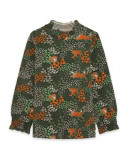 Tee-shirt en jersey imprimée fille vert hidden nature Tee-shirt en jersey imprimée fille vert hidden nature