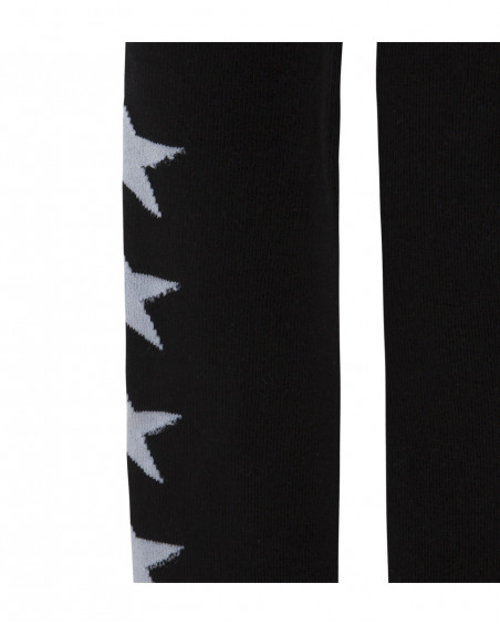 Collants étoiles garçon noirs northern whales Collants étoiles garçon noirs northern whales