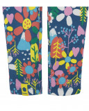 Leggings en jersey fleurs fille bleus color hikers Leggings en jersey fleurs fille bleus color hikers