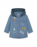 Chemise en jeans avec poches fille bleues basicos kids Chemise en jeans avec poches fille bleues basicos kids