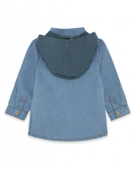 Chemise en jeans avec poches fille bleues basicos kids Chemise en jeans avec poches fille bleues basicos kids