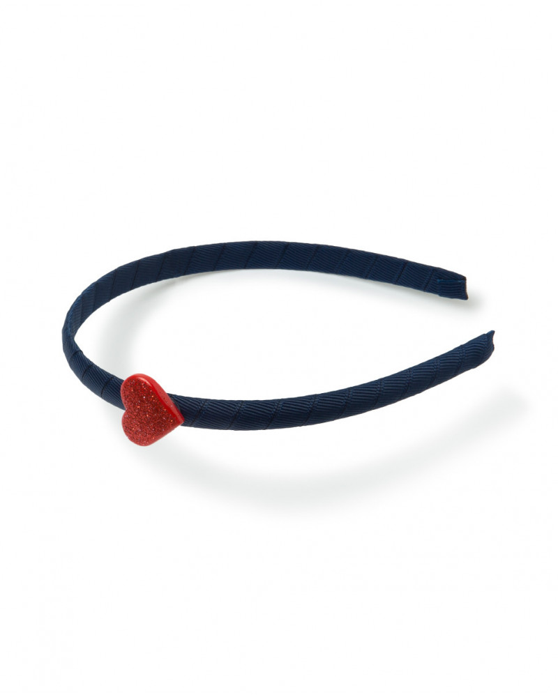 Serre-tête coeur fille bleue hello london