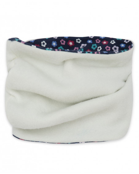Bandana en jersey fleurs fille bleu kyoto girls Bandana en jersey fleurs fille bleu kyoto girls