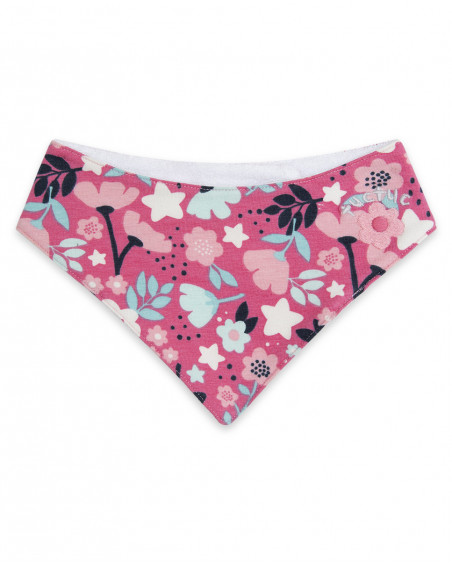 Bandana en jersey fleurs fille rose dancing in the woods Bandana en jersey fleurs fille rose dancing in the woods