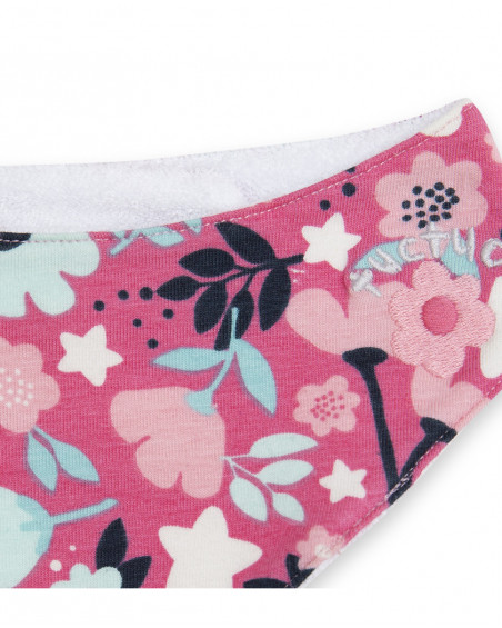 Bandana en jersey fleurs fille rose dancing in the woods Bandana en jersey fleurs fille rose dancing in the woods
