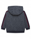 Sweat-shirt capuche en peluche avec fermeture éclair fille bleu Sweat-shirt capuche en peluche avec fermeture éclair fille bleu